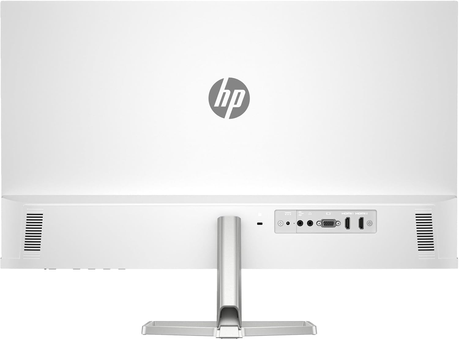 HP Series 5 527sa Monitor w/Speakers 94F48AA#ABA Bundle with Docztorm Dock, 27' Full HD IPS (1920x1080) Display, 2X HDMI, Flicker-Free, Ideal for Home & Business, White/Silver (2025 Latest Model)