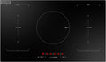 Empava 36 Inch Electric Induction Cooktop Built-In, 5 Zone Smooth Glass Surface, Dual Bridge-Sync, Touch Slider Control, Power Boost, Stop & Go, Timer, Child Lock, Hardwired Kitchen Appliance