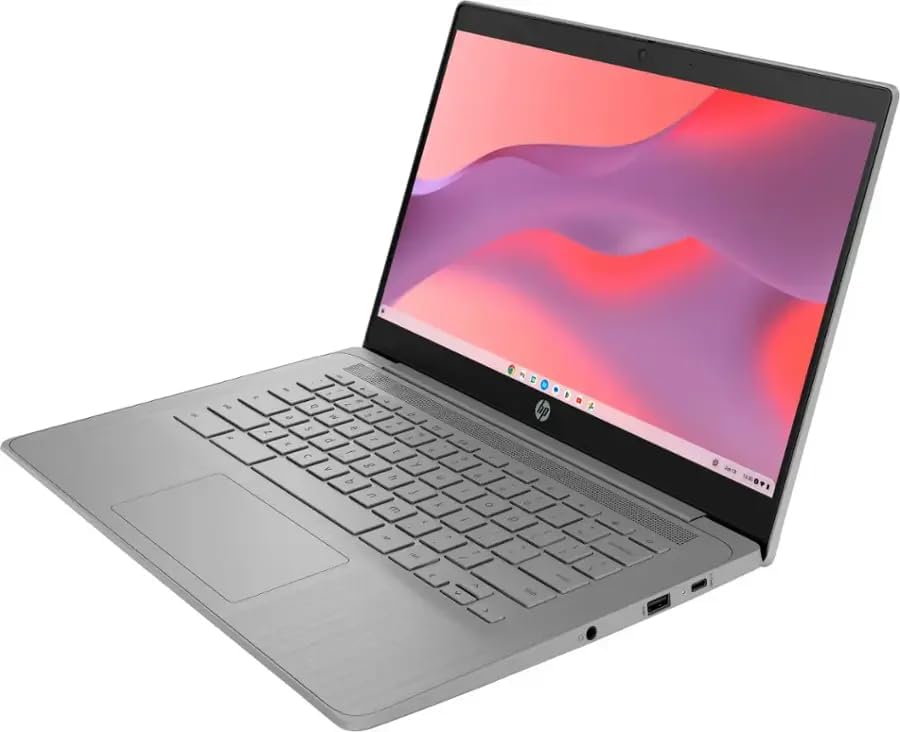 HP Chromebook 14'' HD Laptop, Student and Business Laptop, Intel Celeron N4500, 4GB RAM, 64GB eMMC, Long Battery Life, Fast Charge, Chrome OS, Gray, 14a-ne1013dx