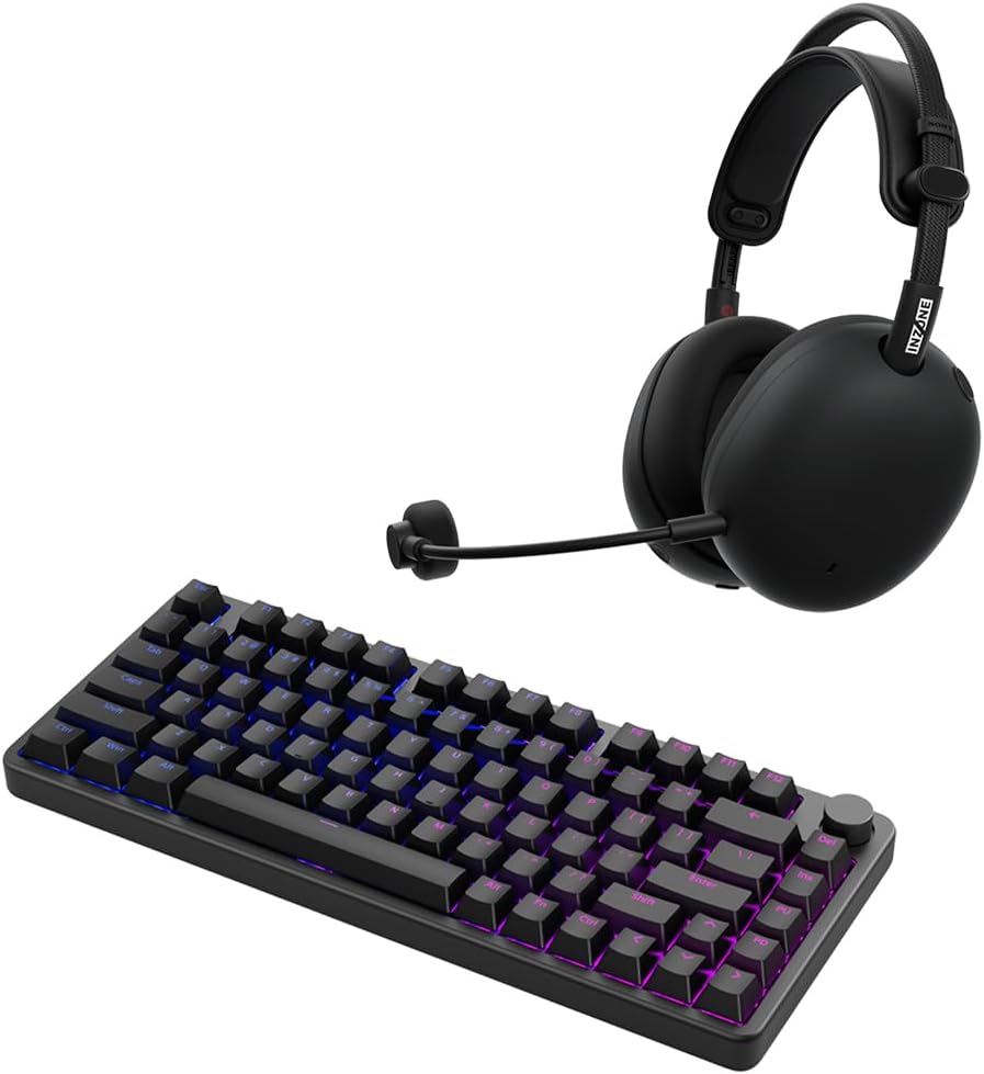 Sony INZONE H9 II Wireless Noise Canceling Gaming Headset (Black) + Gaming Keyboard