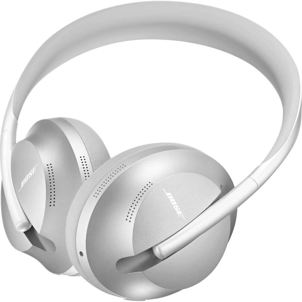 Bose Headphones 700, Noise Cancelling Bluetooth Over-Ear Wireless Headphones with Built-in Microphone for Clear Calls and Alexa Voice Control, Silver Luxe