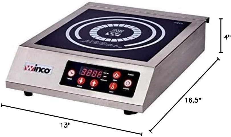 Winware by Winco EIC-400 Commercial Electric Induction Cooker 11' x 11'