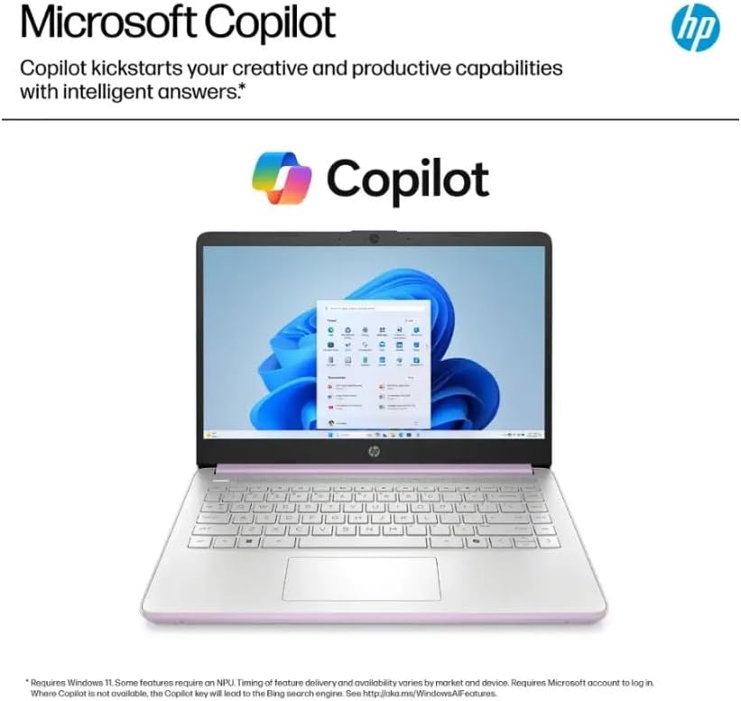 HP 2025 Student Laptop, Intel Processor N150(up to 3.6 GHz), 14 Inch LED Screen,8G RAM, 256GB Storange (128GB UFS+128GB MSD),1 Year Office 365, Windows 11 Home,Honey Lavender,w/YYY Accessories
