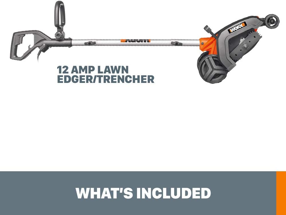 WORX 12 Amp 7.5'' Electric Lawn Edger & Trencher, Corded, WG896