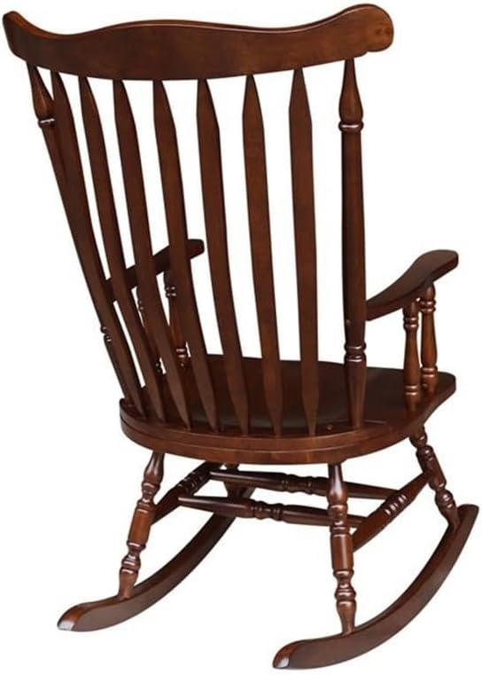 International Concepts Home Accent Solid Wood Rocker in Espresso