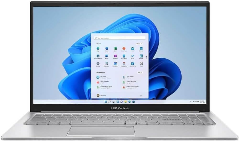 ASUS Vivobook 15 Laptop: 15.6' Full HD Display, Latest Generation Intel Core 5 120U, 16GB RAM, 512GB SSD, Wi-Fi 6, Windows 11 Home, Silver