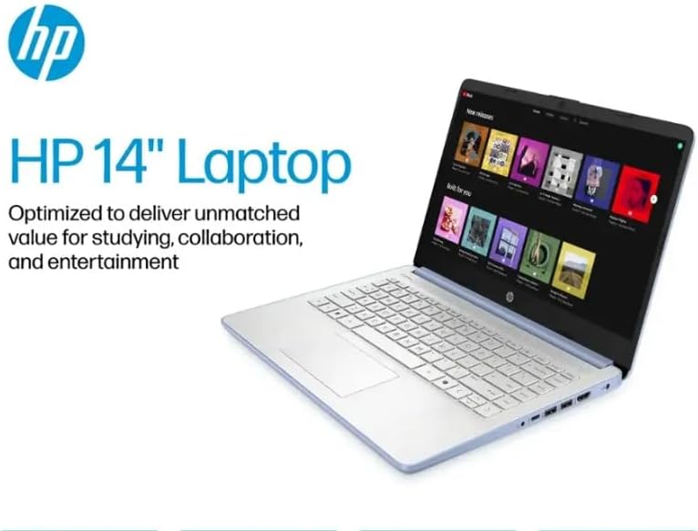 HP 2025 Student Business Laptop, Intel Processor N150(up to 3.6 GHz), 14 Inch LED Screen,8G RAM, 128GB Storange,1 Year Office 365, Windows 11 Home,Sky Blue