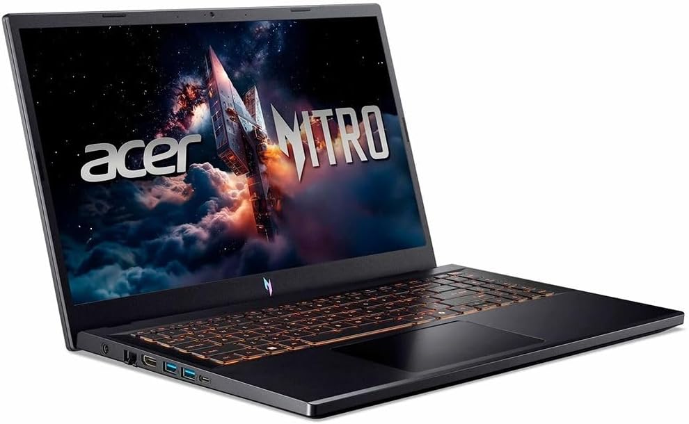 acer Nitro 15.6' Full HD FHD IPS Touch Screen Laptop, AMD Ryzen 5-7520U Quad-Core Processor | 8GB LPDDR5 | 512GB NVMe SSD | | Wi-Fi 6 | Windows 11 Home, Silver