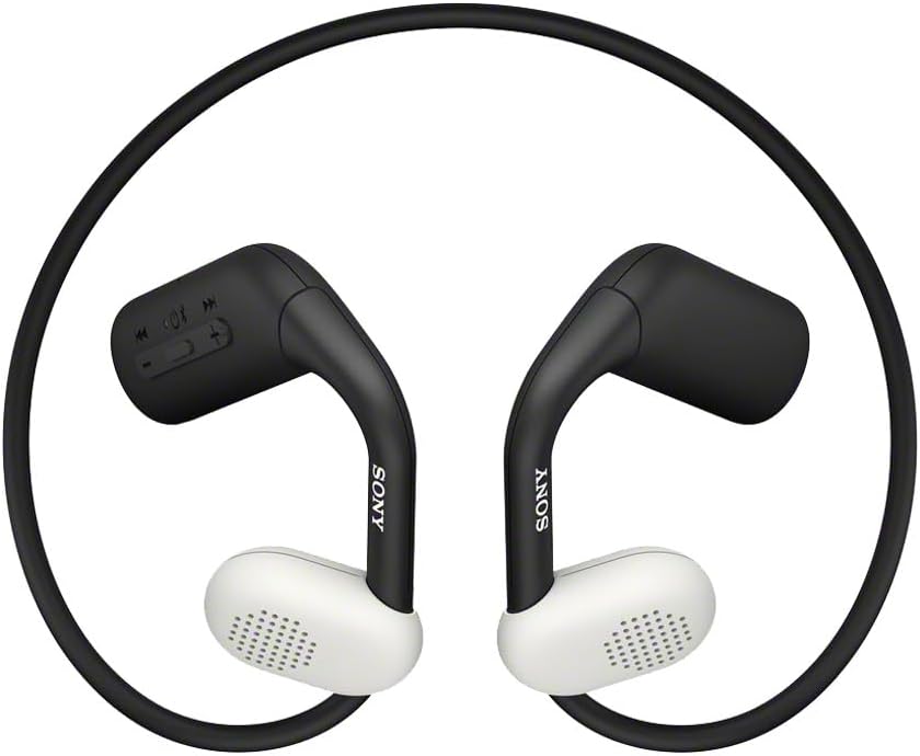Sony Float Run Open-Ear Bluetooth Wireless Sport Headphones for Running and Exercise with Mic and IPX4 Water Resistance, WIOE610/B