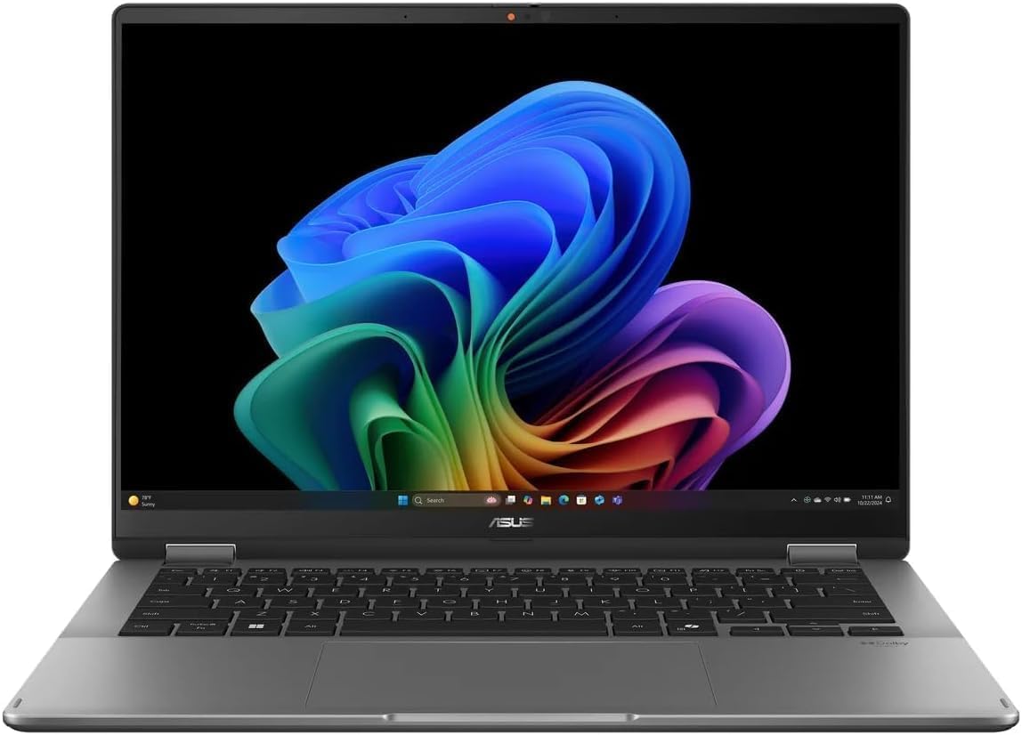 ASUS Vivobook Flip 14 2-in-1 Laptop: 14' OLED Touchscreen, Intel Core Ultra 7 256V Processor, 16GB RAM, 1TB SSD, Backlit Chiclet Keyboard, Thunderbolt 4, Copilot+ PC
