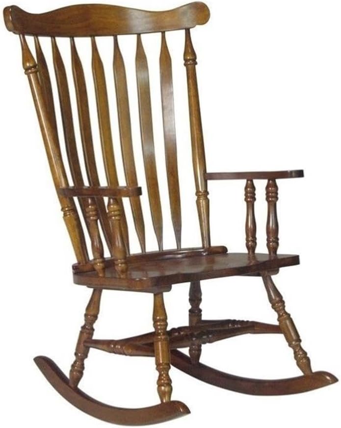International Concepts Home Accent Solid Wood Rocker in Espresso
