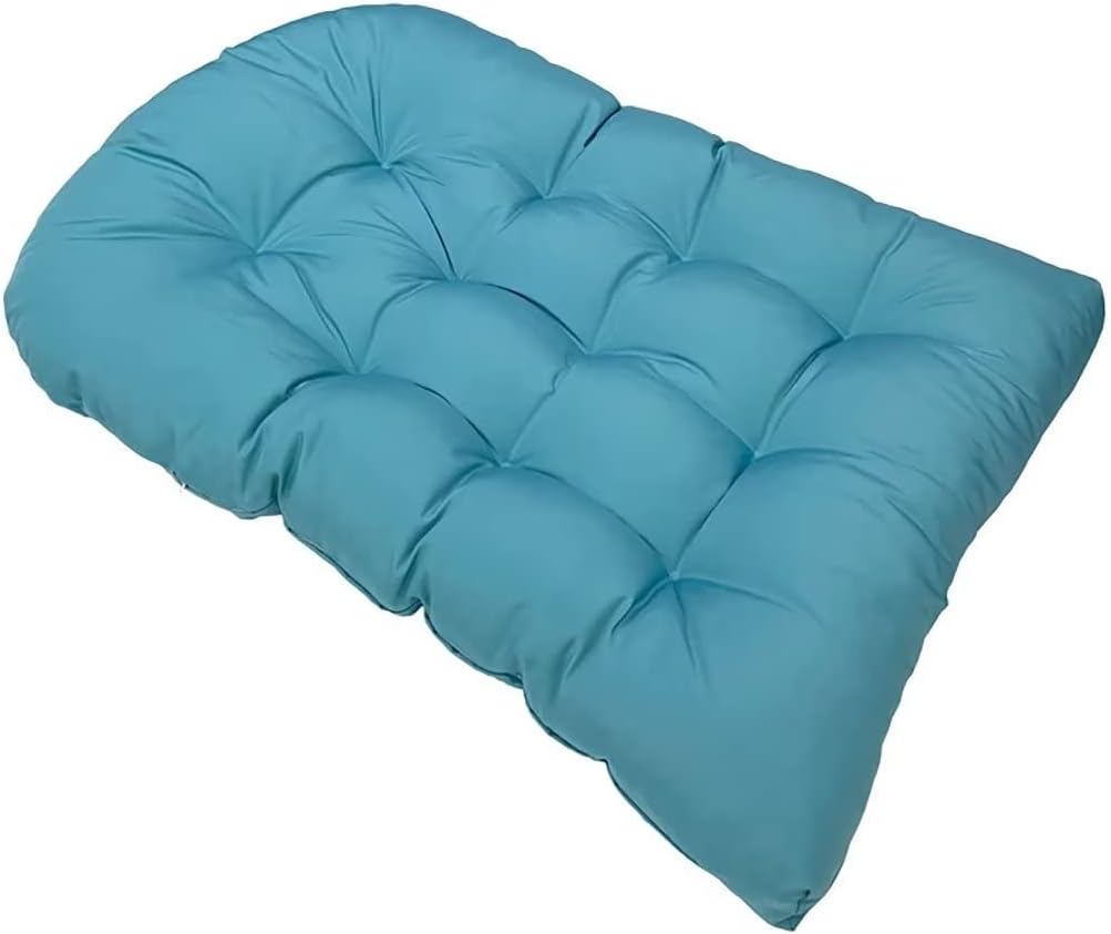 Waterproof Egg Chair Cushion Replacement, U Shaped Egg Chair Cushion for Bedroom Balcony Egg Chair Hammock Chair Cushion Basket Hanging Chair Cushion Teal