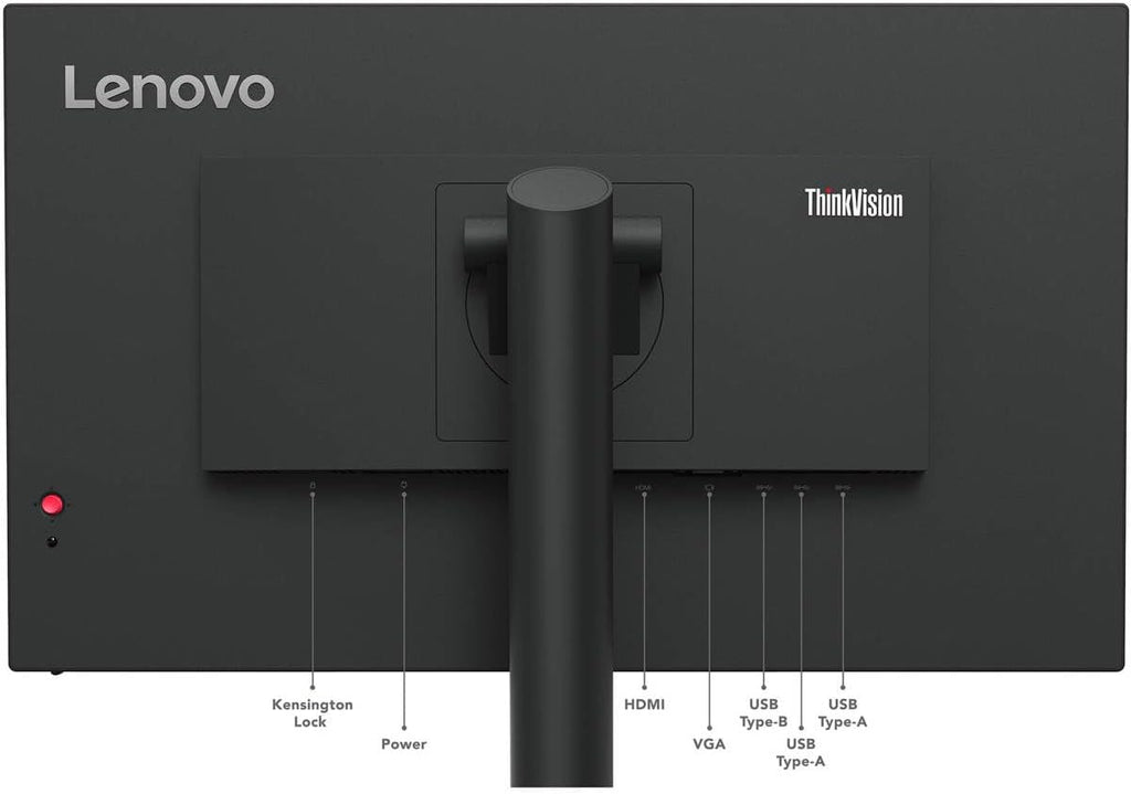 Lenovo ThinkVision T24i-30 24' Class Full HD LED Monitor - 16:9 - Raven Black