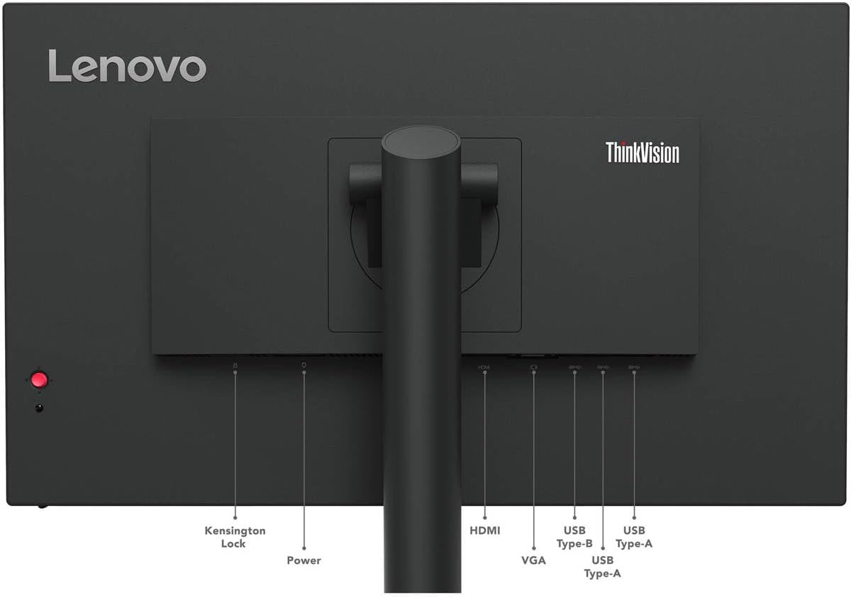 Lenovo ThinkVision T24i-30 24' Class Full HD LED Monitor - 16:9 - Raven Black