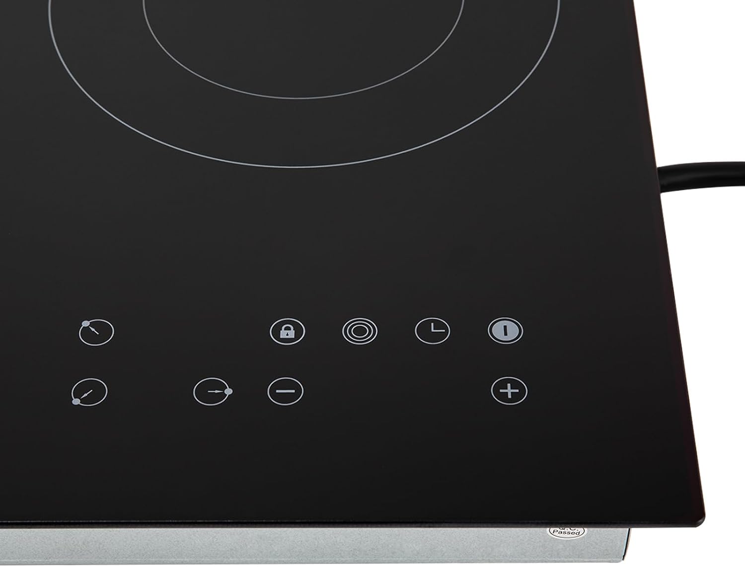 Electric Ceramic Cooktop with Touch Control, 3 Burners Electric Stove with Timer, Child Safety Lock, 2600W 110V 9 Heating Levels Countertop Electric Cooktop, 23.23×20.47in