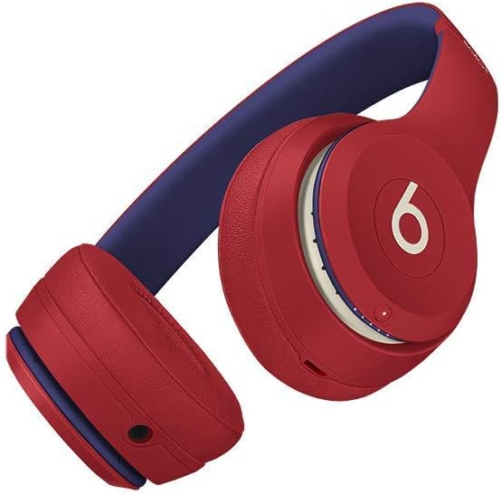 Beats Solo3 Wireless On-Ear Headphones Club Collection – Club Red (Renewed)