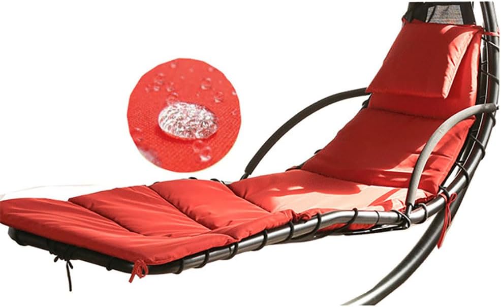 GARCAN Hanging Chair Cushion, Swing Chair Replacement Cushion, Replacement Cushion Pad and Umbrella for Hanging Lounge Chair Outdoor Chaise Hanging Hammock Chair Pillow Pad, Waterproof Soft Fabric,E
