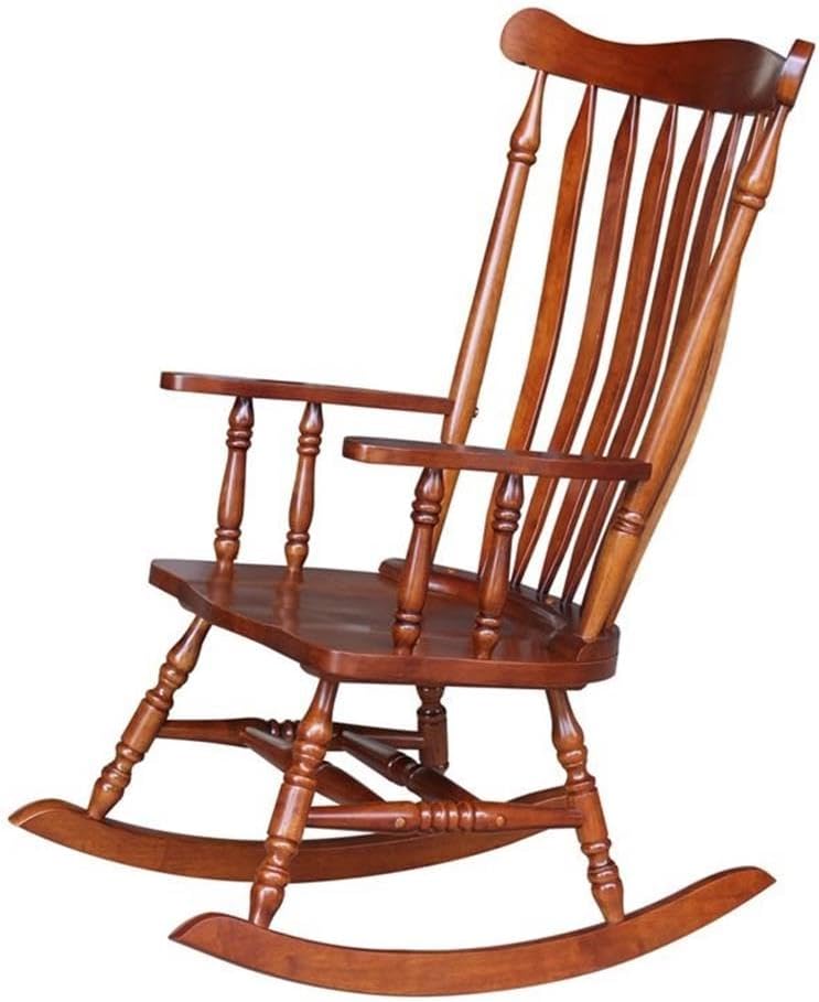 International Concepts Solid Wood Rocking Chair in Soft Cherry