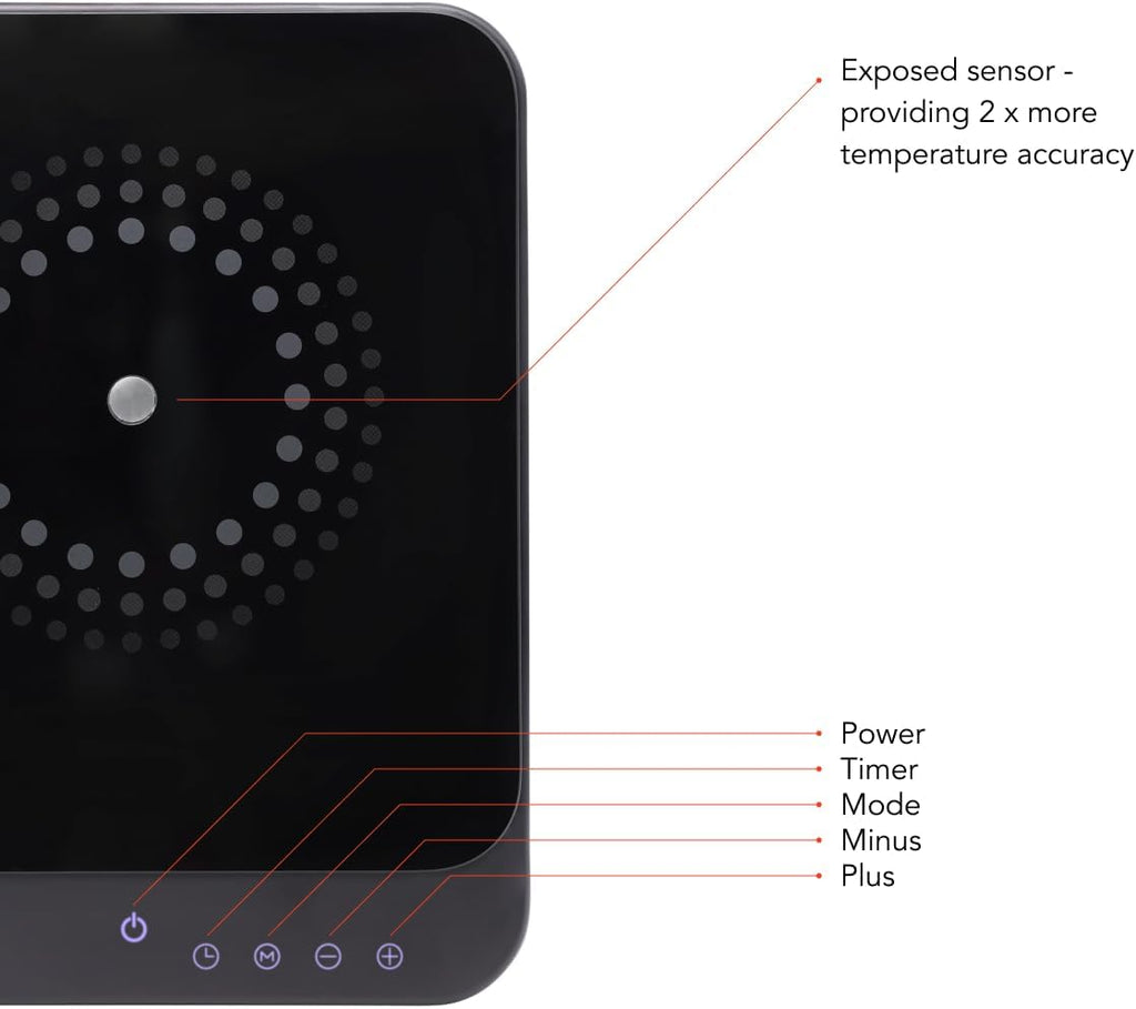 AirHood Ultra-Slim Induction Cooker | Countertop Hot Plate with Precision Sensors for 10 Temperature Modes | Eco-Friendly Compact Kitchen Appliance
