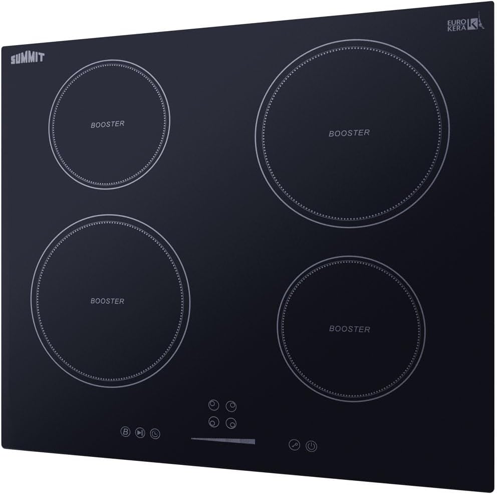 Summit 24' 4 Zone Electric Cooktop 208-240V Induction Cooktop, ADA Compliant, White- SINC4B242W