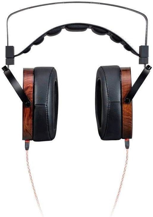 Monolith Over Ear Planar Magnetic Headphones - With 106mm Driver, 50 Ohm, 10 Watt Maximum Power Handling, Open Back Design, Comfort Ear Pads For Studio/Professional, Black/Wood