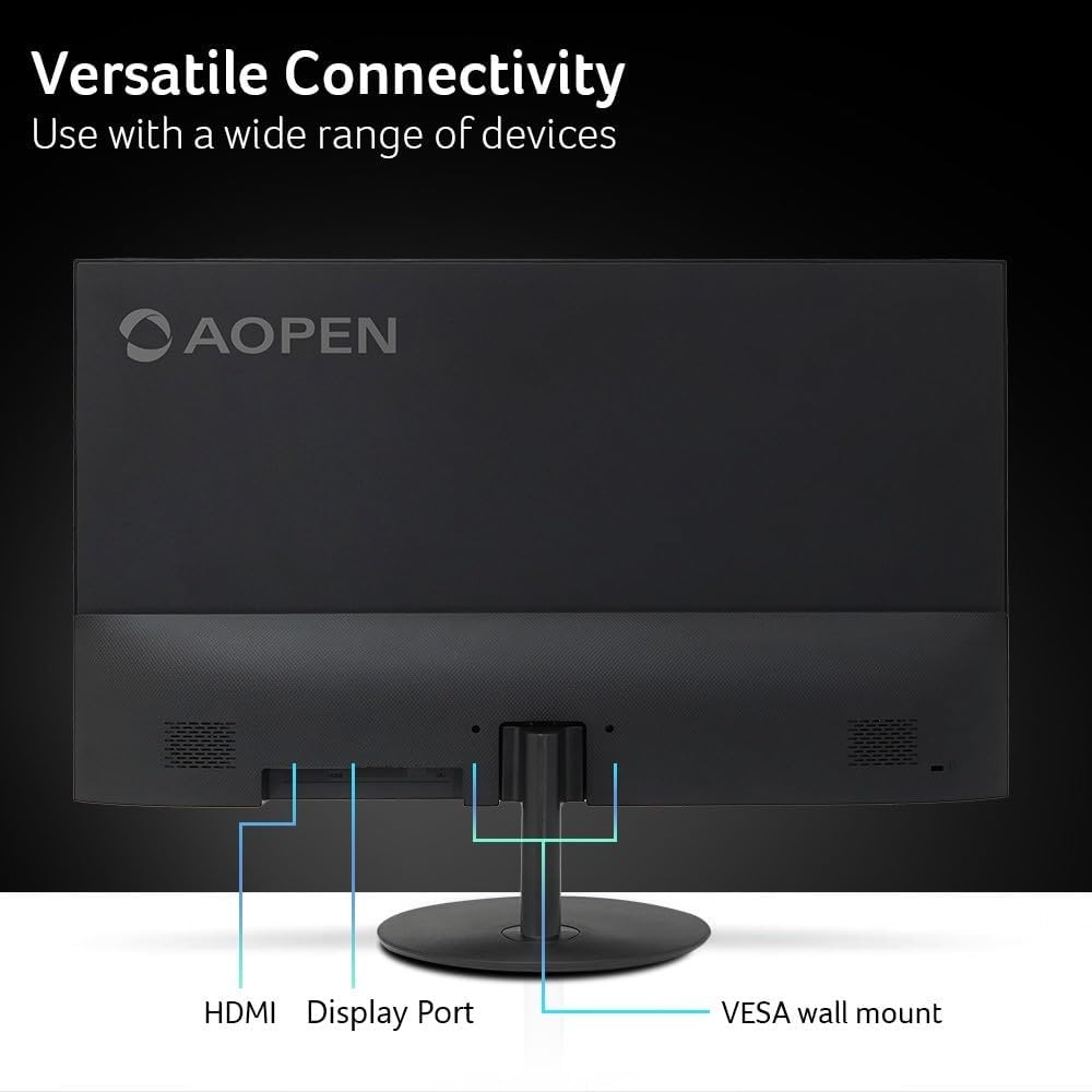 AOPEN by Acer 32SA2QU Abip 31.5' WQHD 2560x1440 Zero-Frame IPS Gaming Office Monitor | AMD FreeSync Technology | Ultra-Thin Stylish Design | 75Hz | HDR 10 | 1ms TVR | Tilt | HDMI & VGA Ports