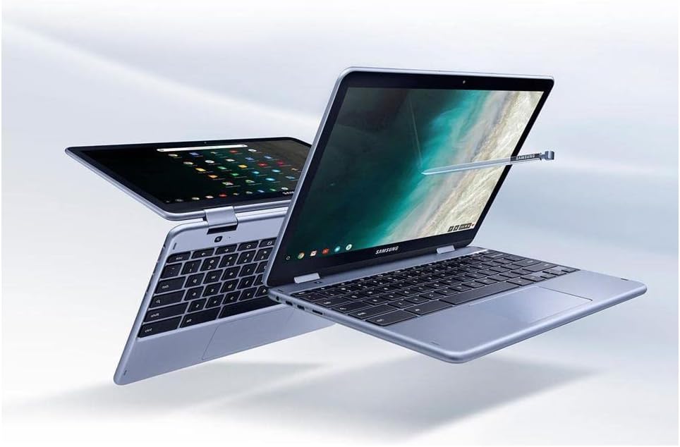 Samsung Chromebook Plus V2, 2-in-1, 4GB RAM, 32GB eMMC, 13MP Camera, Chrome OS, 12.2', 16:10 Aspect Ratio, Stealth Silver (XE521QAB-K01US)