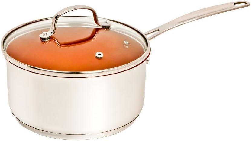 NuWave Precision Induction Cooktop + 1.5 Quart Stainless Steel Nonstick Saucepan with Lid