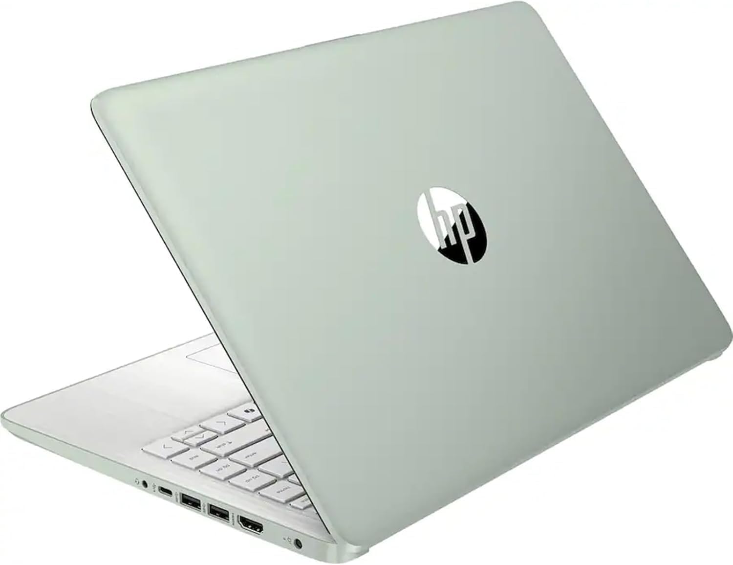 HP 14' HD Student Business Laptop, Intel Quad-Core N150, 8GB RAM, 192GB Storage, (128GB UFS+64GB SD Card), 1 Year Office 365, Webcam, HDMI, Bluetooth, WiFi 6, Win 11 Pro, Slim Design, Willow Green