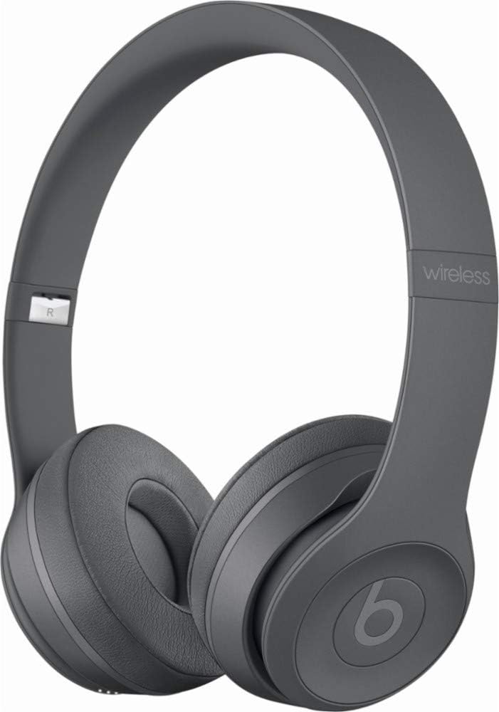 Beats Solo3 Wireless On-Ear Headphones - Neighborhood Collection - Asphalt Gray (Renewed)
