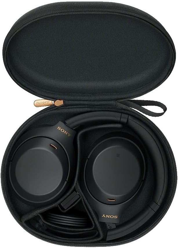Sony WH-1000XM4B Noise Cancelling Wireless Headphones - 30hr Battery Life - Over Ear Style - Optimised for Alexa and Google Assistant - Built-in mic for Calls - Black