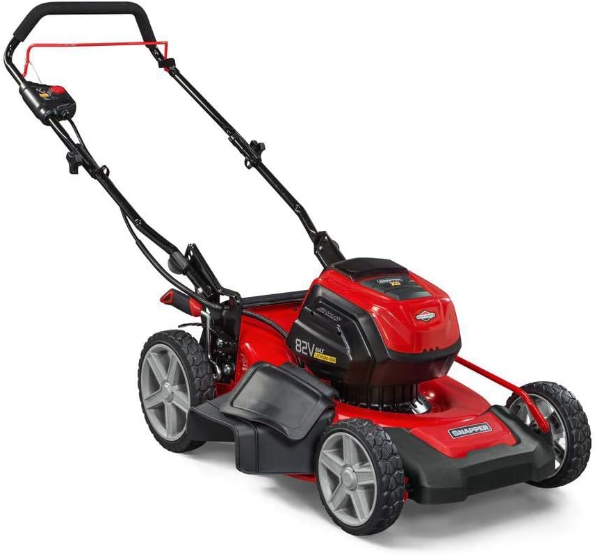 Snapper XD 82V MAX Cordless Electric 19' Push Lawn Mower, Includes Kit of 2 2.0 Batteries and Rapid Charger
