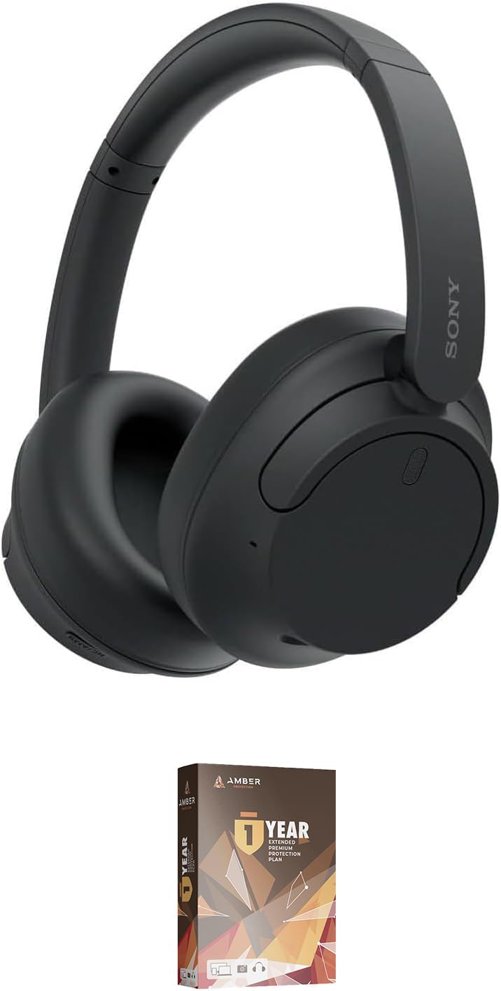 Sony WH-CH720N-BLACK Noise Canceling Headphones with Quick Charge with an Additional 1 Year Coverage (2023)