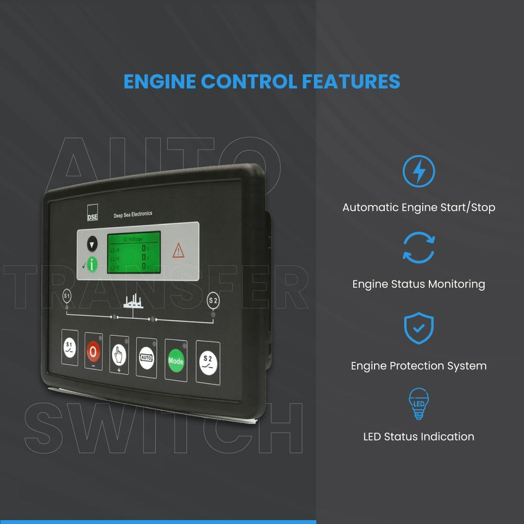 DSE334 Original - Made in UK | Auto Transfer Switch | DSE0334-01 Monitors Voltage/Frequency of AC Supply from 2 Different Sources | 12/24