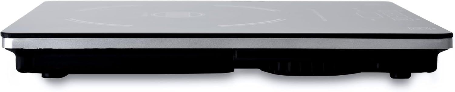 BergHOFF Tronic Tempered Glass Touch Screen Induction Cooktop 1800W, Auto-pan Detection, 14' Black Shatter-resistant