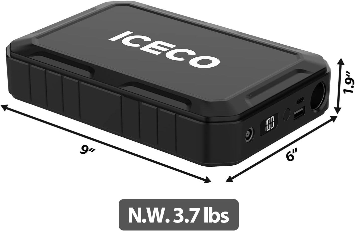 ICECO Magnetic Fast Charging Portable Power Station 17400mAh, 250Wh Outdoor Mobile Lithium Battery Pack, Emergency Battery Backup, for Road Trip Camping, Outdoor Adventure, Hunting Emergency