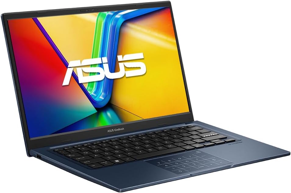 ASUS 2026 Vivobook 14' FHD Laptop 10-Core Intel Core i5-1334U Iris Xe Graphics 12GB DDR4 256GB NVMe SSD USB-C with DP WiFi AC BT Webcam HDMI1.4 Windows 11 Home with RE USB