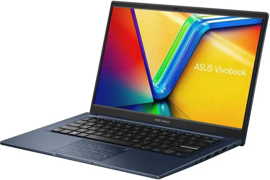 ASUS Vivobook 14' FHD Laptop, Intel Core i3-1315U Processor, 8GB RAM, 128GB SSD, Windows 11 Home, Intel UHD Graphics, Wi-Fi, Bluetooth, Quiet Blue, X1404VA-I38128