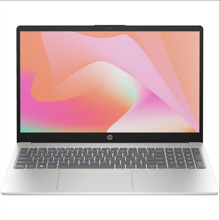 HP 15 Laptop, 12th Generation Intel Core i7-1255U Processor, 16 GB RAM, 512GB SSD, 15.6' Full HD Display, Wi-Fi & Bluetooth, HD Webcam, Windows 11 Pro