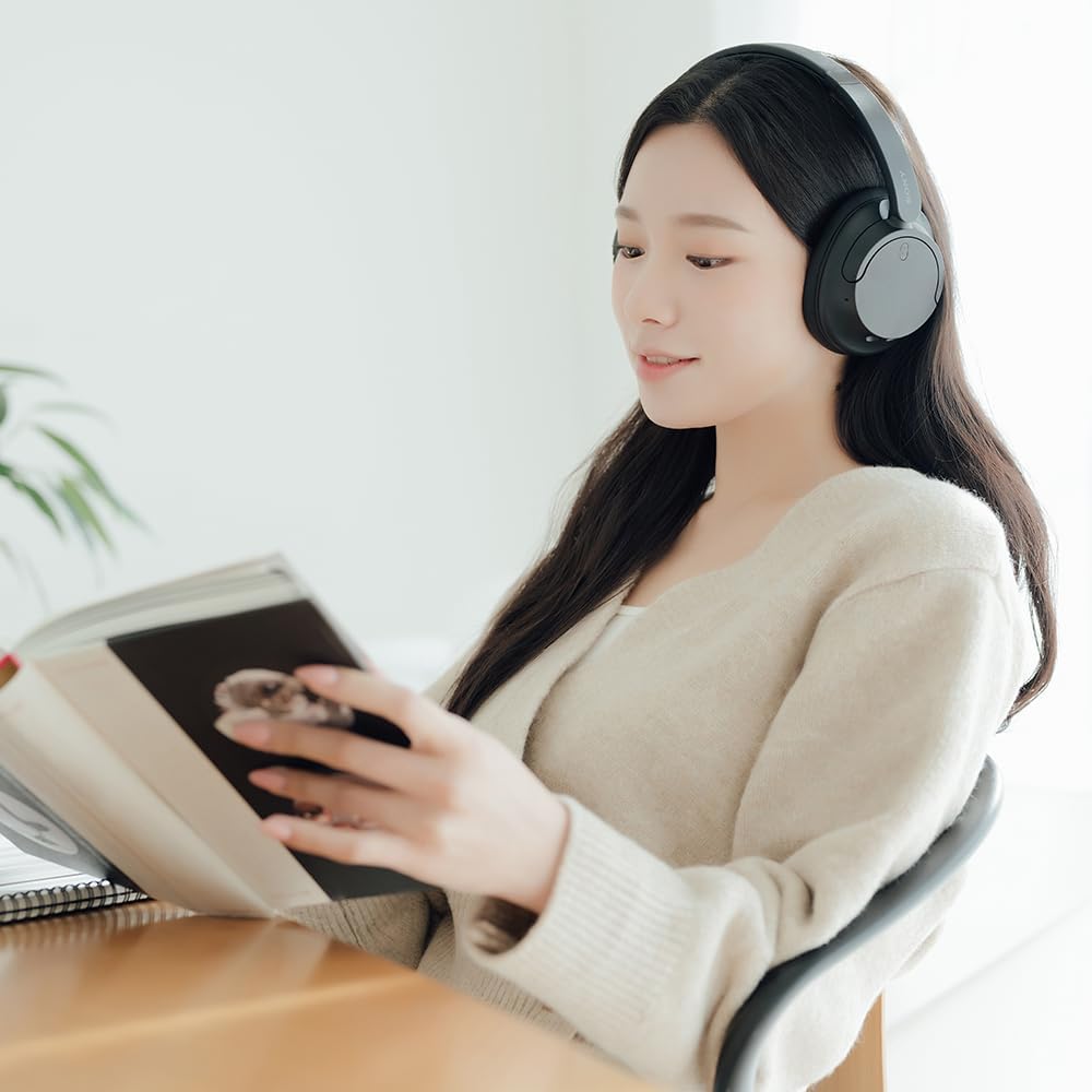 Sony WHCH720N Wireless Over The Ear Noise Canceling Headphones with 2 Microphones and Alexa Voice Control (Black)