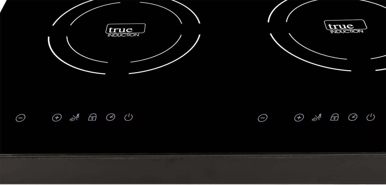 TI-2B 23 inch Built-In Dual Burner Induction Glass-Ceramic Cooktop, 1750W, UL858 Certified