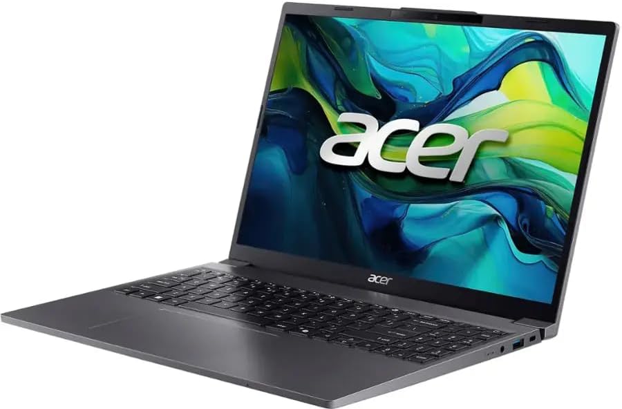 acer Aspire Go 15 Laptop, 15.3' WUXGA(1920 x 1200) IPS Display, Intel i5-1334U, 8GB DDR5 RAM, 256GB PCIe SSD, Windows 11 Home, Wi-Fi, Bluetooth, Steel Gray, AG15-51P-510U