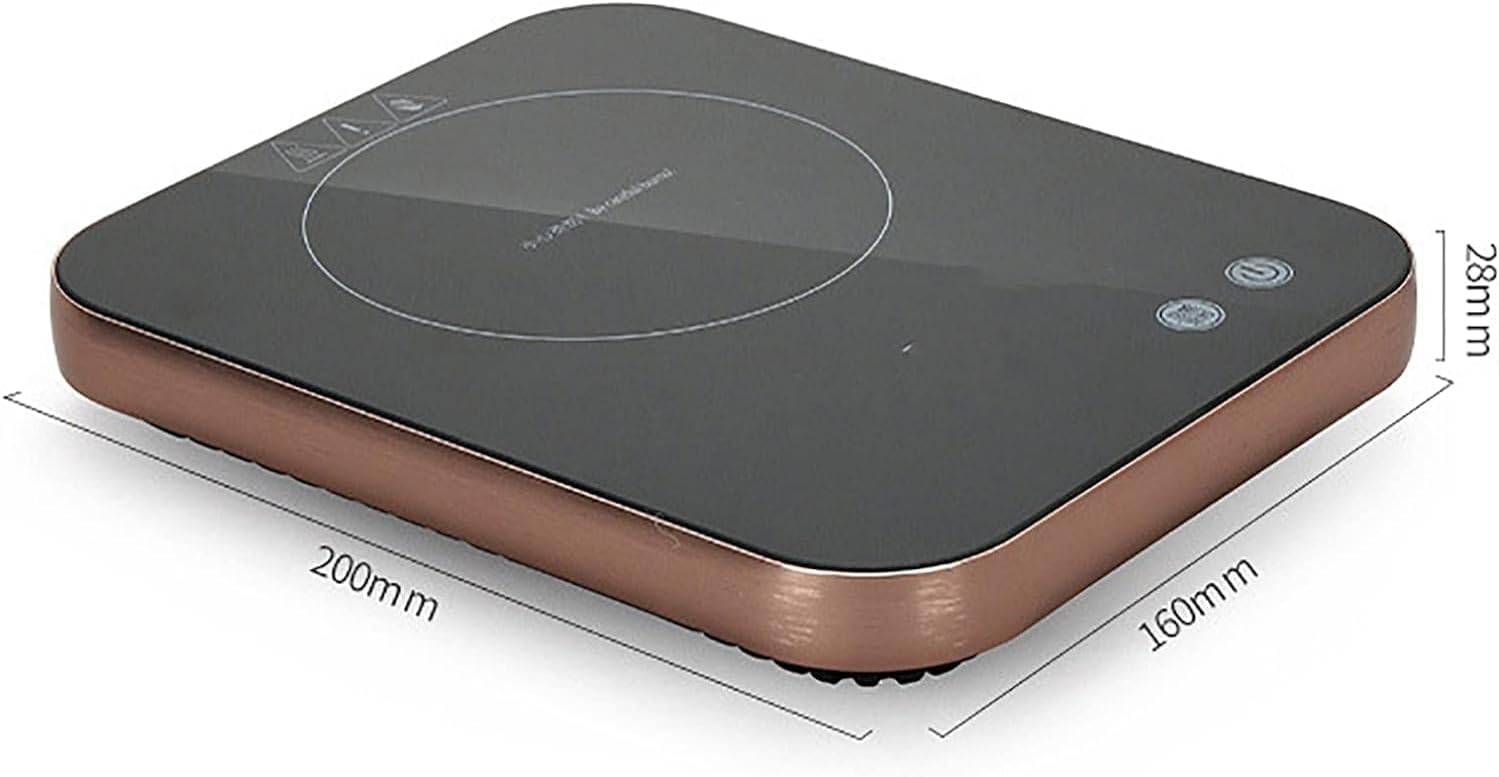 Portable Induction Cooktop, 800W Electric Mini Stove with LCD Touch Screen Control, 4 Heat Speed, Auto-Shut-Off, Constant Temperature Energy Saving, for Boiling Water, Making Tea and Coffee