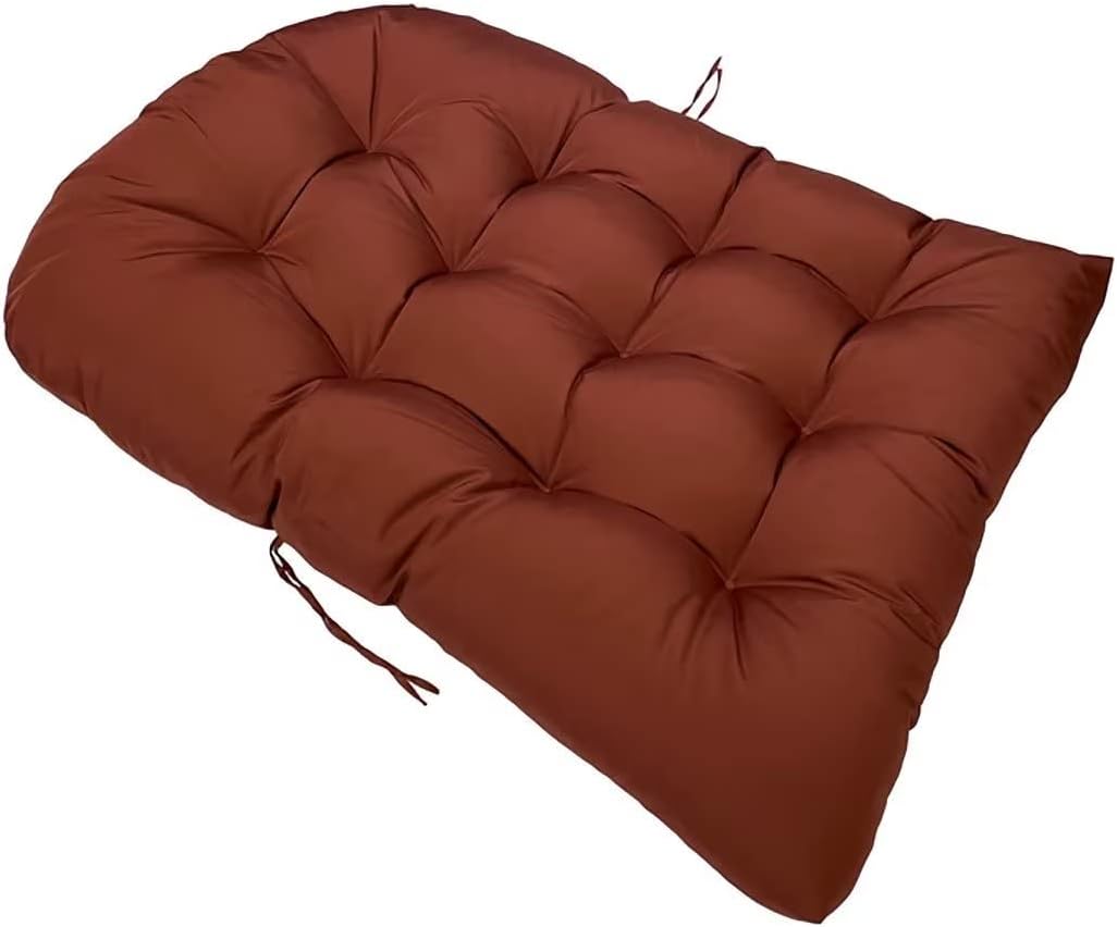 Waterproof Replacement for Egg Chair Cushion in Dark Coffee, Super Soft Rocking Egg Chair Cushion, Thickened Hanging Basket Chair Cushion for Indoor and Outdoor Use
