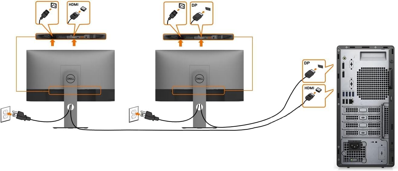 Dell P2225H 22' Full HD IPS Monitor – 1080p, 16:9, DisplayPort & USB 3.0 Cables – Latest Model – Boomph's Comprehensive Ultimate Performance Cloth Solution for Your Workspace