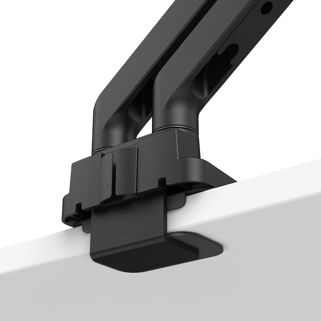 BenQ BDH01 Dual Monitor Arm -Gas Spring Monitor Stand for 2 Screens Up to 35'' & 44lbs, Heavy Duty, Quick Installation, No Sagging, Top Clamp and Grommet Base, Reinforcement Plate, VESA 75x75 &100x100