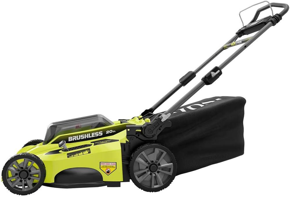 Ryobi Cordless Push Lawn Mower 20 in. 40-Volt with Whisper-Quiet Design