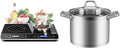 Duxtop LCD Portable Double Induction Cooktop 1800W Digital Electric Countertop Burner Sensor Touch Stove, 9620LS/BT-350DZ and Duxtop Professional Stainless Steel Cookware Induction Ready Impact-bonded Technology (8.6Qt Stockpot)