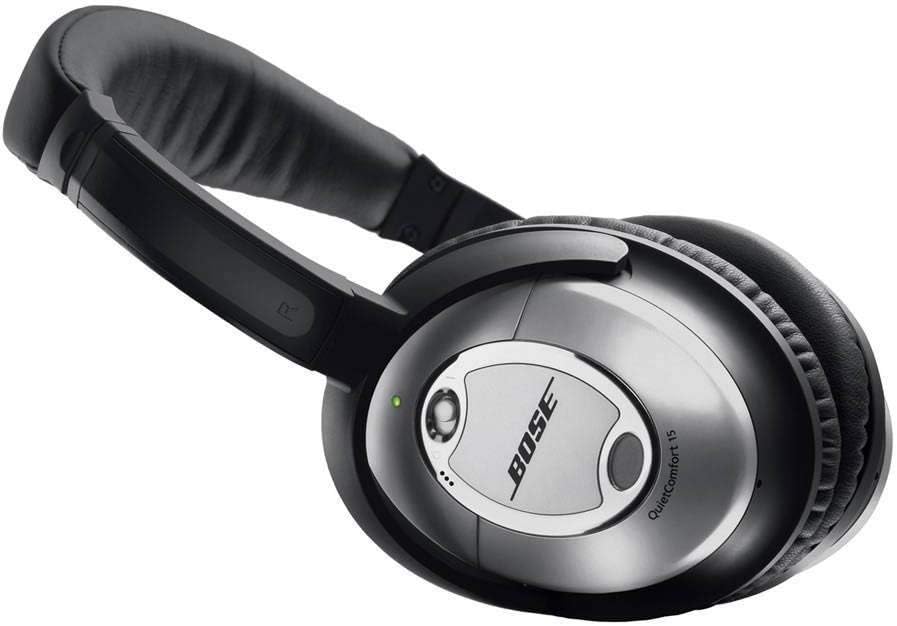 Bose Triple Black QuietComfort 15 Acoustic Noise Cancelling Headphones (Renewed)