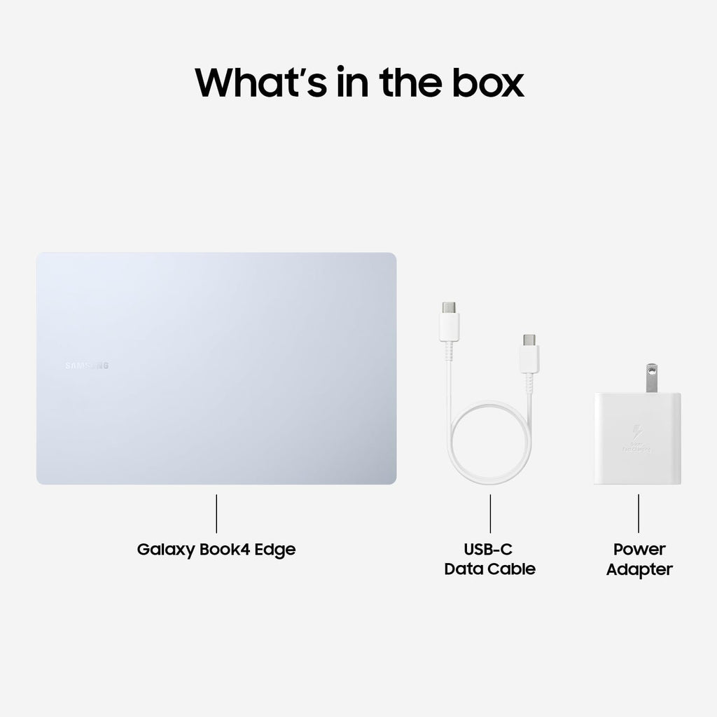 Samsung 15.6' Galaxy Book4 Edge Business Laptop, Copilot + AI PC Computer, Snapdragon X Plus Processor, Live Captions, FHD LED Anti-Glare Display, Long-Lasting Battery, 2024 Version, NP754XQA-KB2US